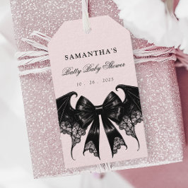 ゴシッエレガントク式ベビーシャワーメッセージカード ギフトタグ