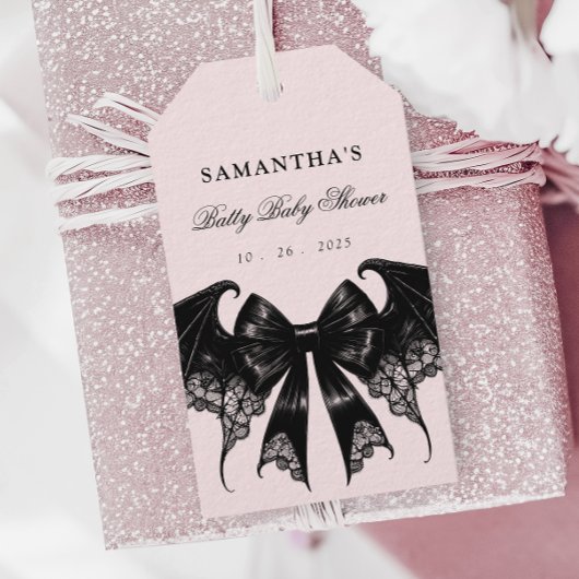 ゴシッエレガントク式ベビーシャワーメッセージカード ギフトタグ