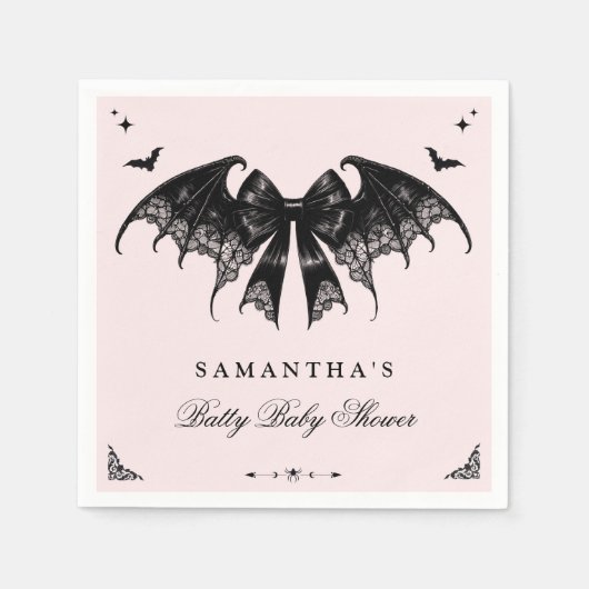 ゴシッエレガントク式ベビーシャワー スタンダードカクテルナプキン (正面)