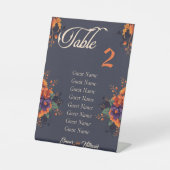 ゴシッエレガントク式個々のテーブル座席表 台座サイン (正面)