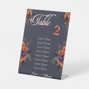 ゴシッエレガントク式個々のテーブル座席表 台座サイン