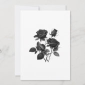 ゴシッエレガントク文字の白黒結婚モノグラム セーブザデート (裏面)