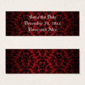 ゴシッエレガントク日付ミニブックマーカーを保存 (正面&裏面)