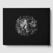 ゴシッエレガントク暗黒の森の写真結婚の ゲストブック (裏面)