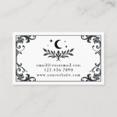 ゴシッエレガントク様式の自然ホリスティックコーチ 名刺 (裏面)