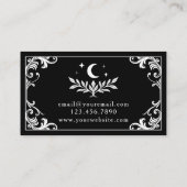 ゴシッエレガントク様式の自然ホリスティックコーチ 名刺 (裏面)