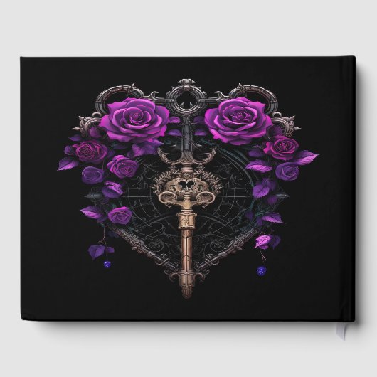 ゴシッエレガントク結婚のゲストブック ゲストブック (裏面)