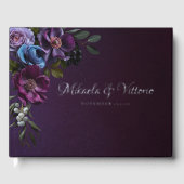 ゴシッエレガントク色の濃結婚い花 ゲストブック (正面)