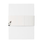 ゴシッエレガントク色ダークウォーターカラーブラックバラ結婚ズ 招待状ベリーバンド (裏面例)