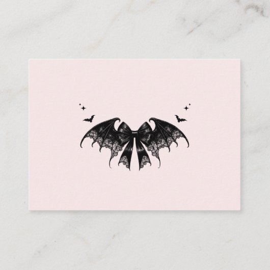 ゴシッエレガントク赤ちゃんシャワーおむつラッフルカード エンクロージャーカード (裏面)