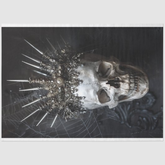 ゴシッエレガントク骨格スカルの切り離し 薄葉紙 (正面)