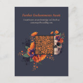 ゴシッエレガントク3DフローラスカルQRコード詳細 エンクロージャーカード (裏面)