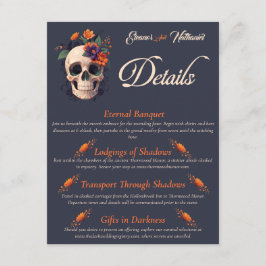 ゴシッエレガントク3DフローラスカルQRコード詳細 エンクロージャーカード