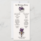 ゴシッエレガントトキャンドル深いアメジストパープルバラ (裏面)