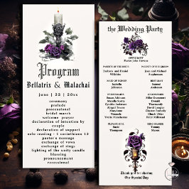 ゴシッエレガントトキャンドル深いアメジストパープルバラ