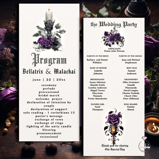 ゴシッエレガントトキャンドル深いアメジストパープルバラ