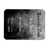 ゴシッカスタムク満月レイヴン日付磁石を保存 マグネット (横)