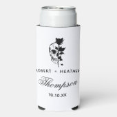 ゴシッカスタムク結婚のTil Deathがビールの一部を作る スリム缶クーラー (Seltzer裏面)