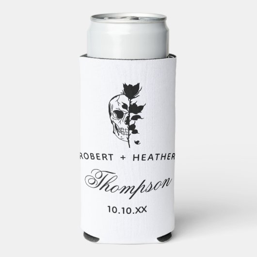 ゴシッカスタムク結婚のTil Deathがビールの一部を作る スリム缶クーラー (Seltzer裏面)