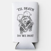ゴシッカスタムク結婚のTil Deathがビールの一部を作る スリム缶クーラー (正面)