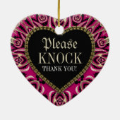 ゴシッガーリークピンクカスタムオーナメント セラミックオーナメント (裏面)