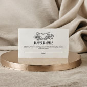 ゴシックおむつラッフルベビーシャワースカル&花 エンクロージャーカード