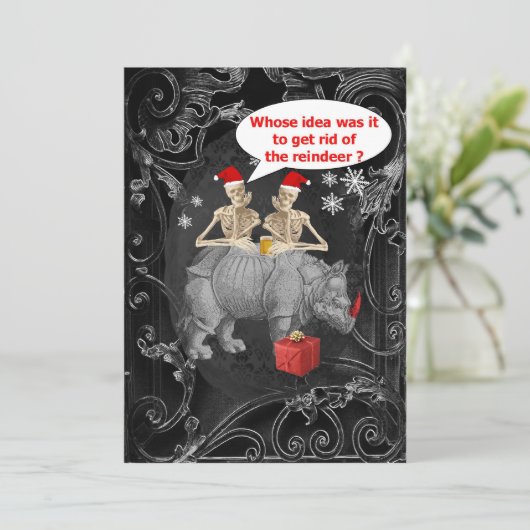 ゴシックおもしろいの代替クリスマス 招待状 (スタンド正面)