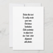 ゴシックおもしろいの代替クリスマス 招待状 (裏面)