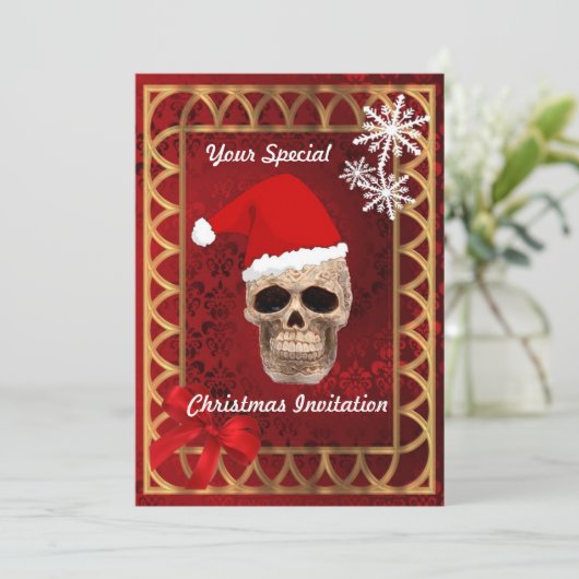ゴシックおもしろいサンタ,クリスマス 招待状 (スタンド正面)