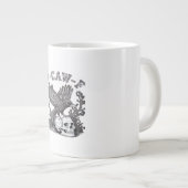 ゴシックおもしろF-Caw-Fユーモアカラス必須レトロ ジャンボコーヒーマグカップ (正面右)