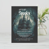ゴシックお化け屋敷ハロウィンコスチュームパーティー 招待状 (スタンド正面)