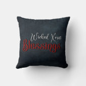 ゴシックお洒落サンタスカルクリスマス クッション (裏面)