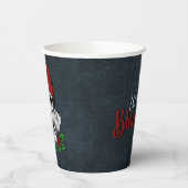 ゴシックお洒落サンタスカルクリスマス 紙コップ (左)
