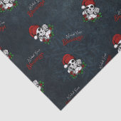 ゴシックお洒落サンタスカルクリスマス 薄葉紙 (詳細)