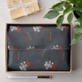 ゴシックお洒落サンタスカルクリスマス 薄葉紙 (ギフト)