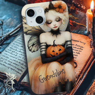 ゴシックお洒落フェアリー&パンプキンカスタムハロウィン iPhone 15ケース