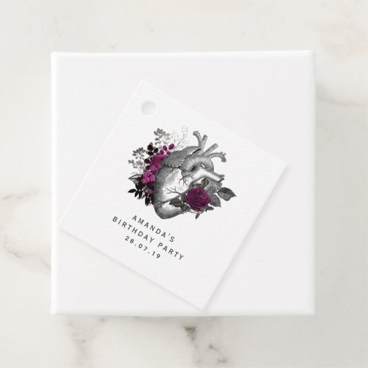 ゴシックお洒落ヴィンテージフローラハート フェイバータグ (インサイチュ)