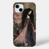 ゴシックお洒落様式の妖精の暗いファンタジーパーソナライズされた Case-Mate iPhoneケース (裏面)