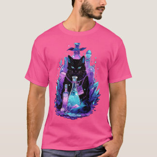 ゴシックかわいいキャットギフトガールズメンズキャット Tシャツ