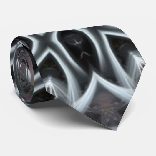 ゴシックくもの巣フラクタルアートファッションネックタイ ネクタイ (ロール)