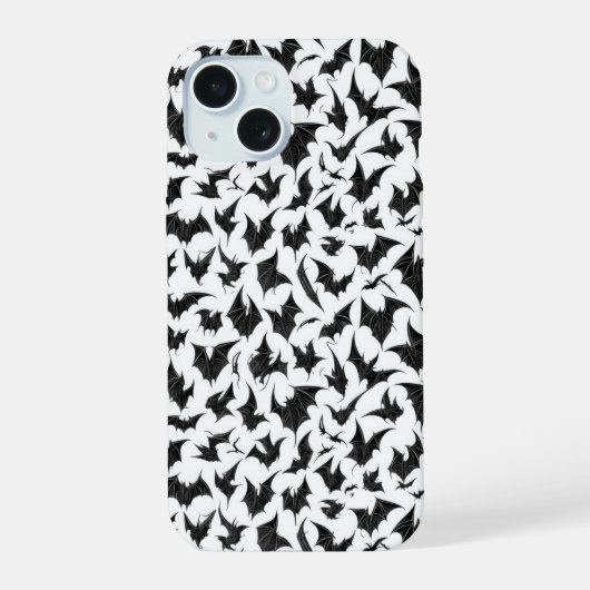 ゴシックこうもりの電話ケース iPhone 15ケース (裏面)