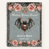 ゴシックこうもりウェディングプランナージャーナル ノートブック (正面)