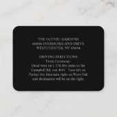 ゴシックこうもりグレーブラックハロウィーン披露宴カード 名刺 (裏面)