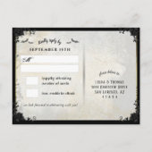 ゴシックこうもりグレーRSVP PostCard ポストカード (裏面)