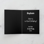 ゴシックこうもりハッピーバースデー カード (内部)