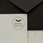 ゴシックこうもりハロウィンカスタム差出人住所 ラバースタンプ