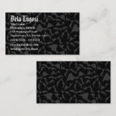 ゴシックこうもり吸血鬼パターン 名刺 (正面/裏面)