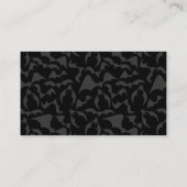 ゴシックこうもり吸血鬼パターン 名刺 (裏面)