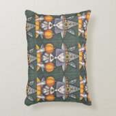 ゴシックこうもり魔女ハロウィンアクセント枕 アクセントクッション (正面(垂直))