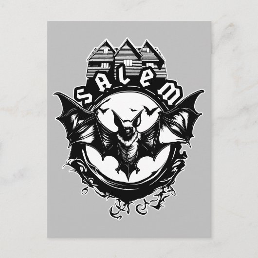 ゴシックこうもり&サレムウィッチハウス ポストカード (正面)